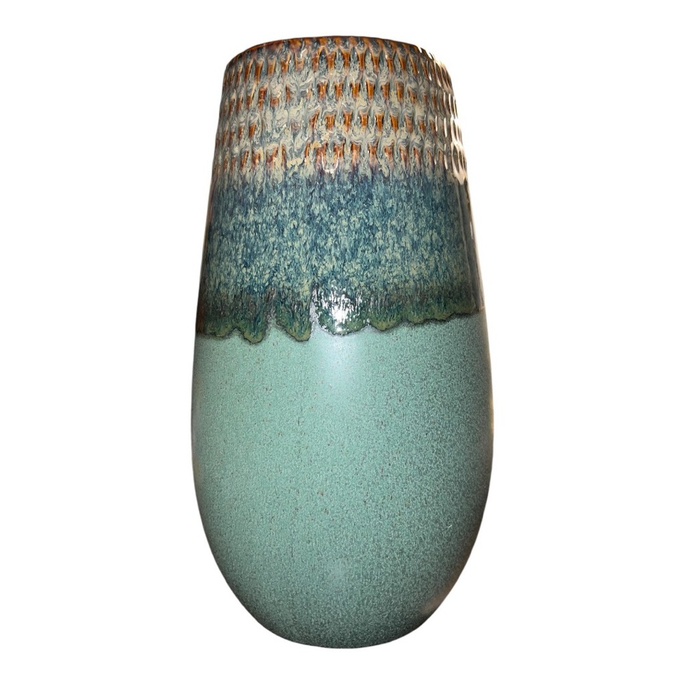 NIB Gaia Greens Hand Glazed Ceramic Vase
